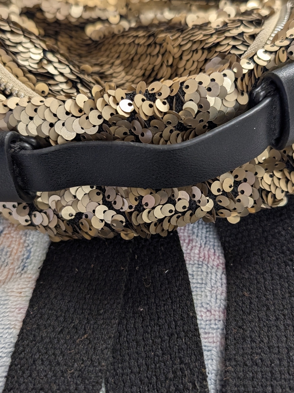 Sequin Mini Backpack - Gold - Picture 13 of 13